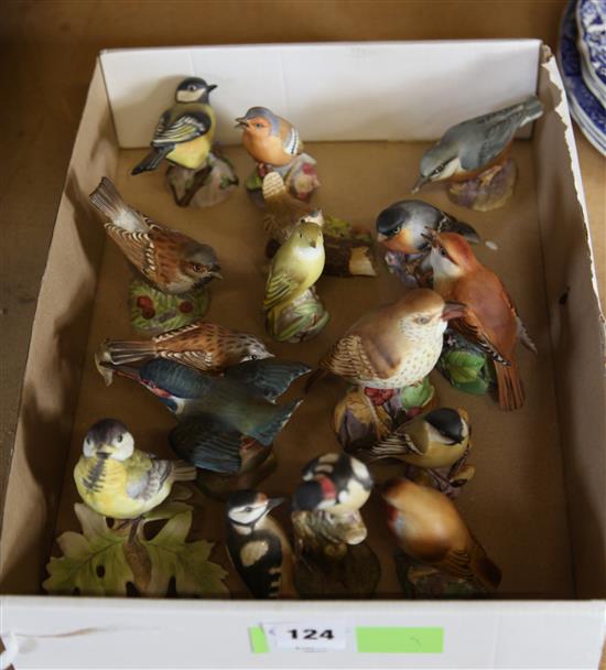 15 Royal Worcester birds(-)